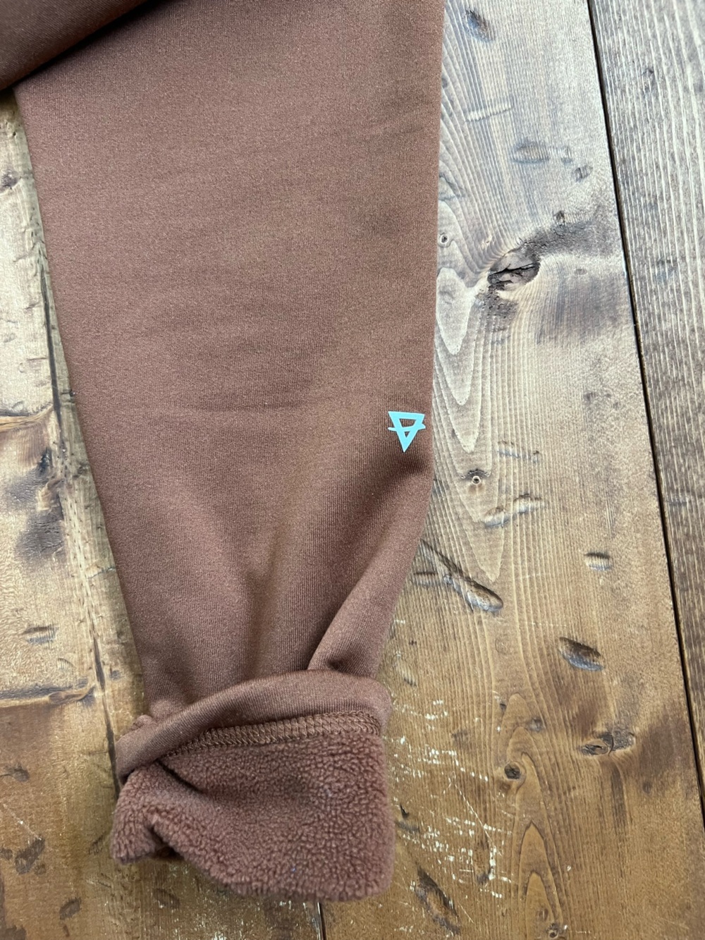 Fleece Lined Leggings Womens Small Brown Outdoor Hiking - Picture 6 of 12